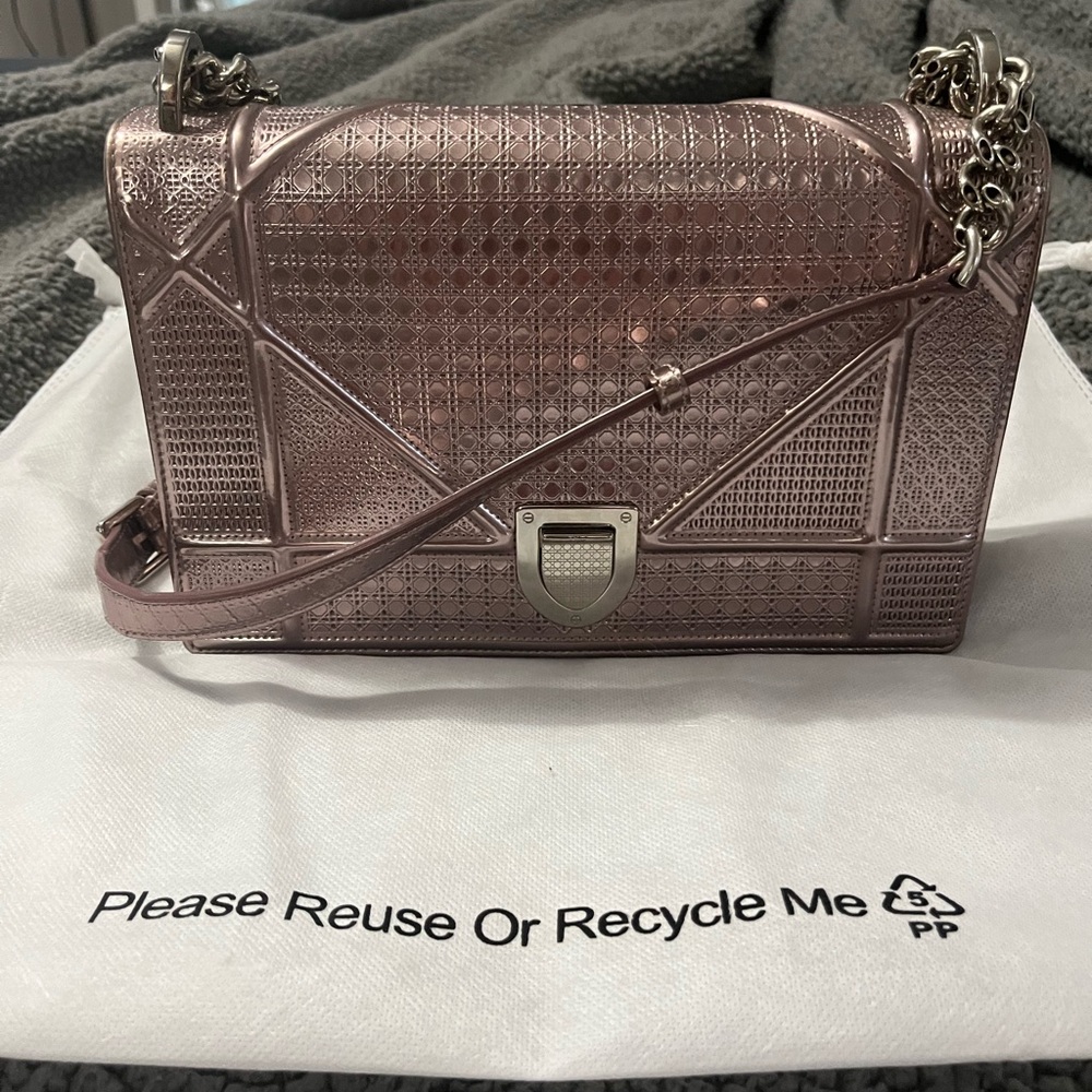 Christian Dior Metallic Pink Medium Diorama